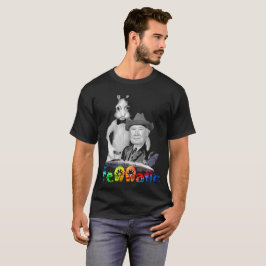 Harvey Fenn Fennatic dubbelsidig regnbågeskjorta Tee Shirt