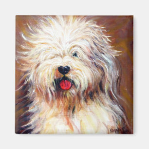 Harvey - gammal engelsk fårhund magnet