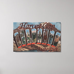 Harvey Gap delstatspark, Colorado Canvastryck