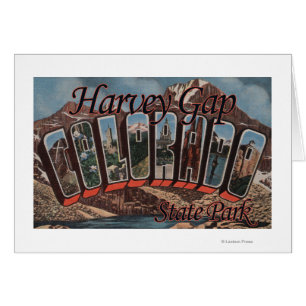 Harvey Gap delstatspark, Colorado Hälsningskort