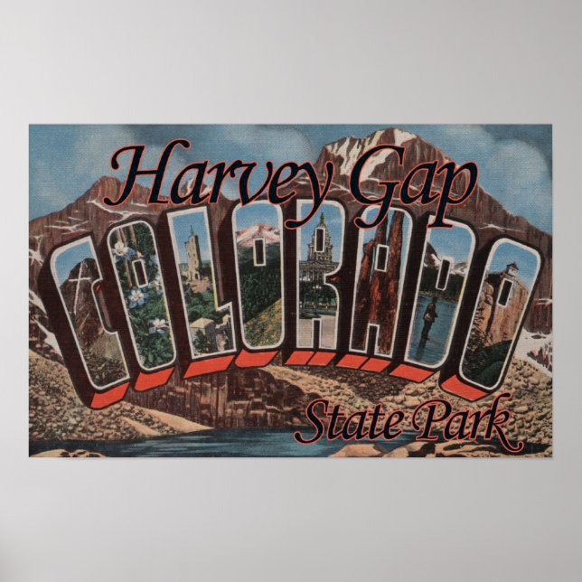 Harvey Gap State Park, Colorado Poster (Framsidan)