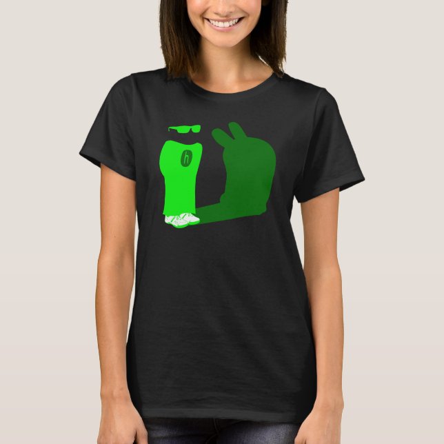 Harvey OS green-terminal T-shirt (Framsida)