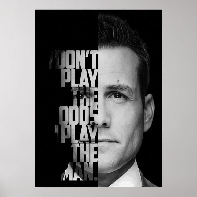Harvey Specter-citat Poster (Framsidan)
