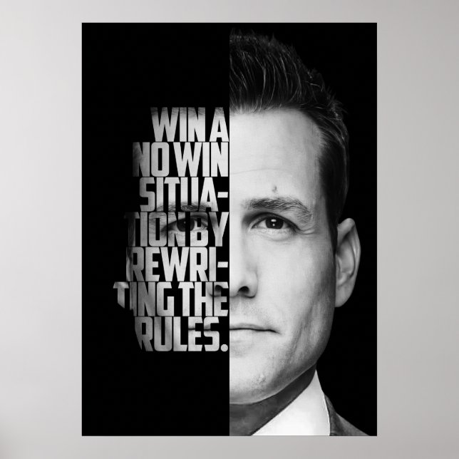 Harvey Specter-citat Poster (Framsidan)