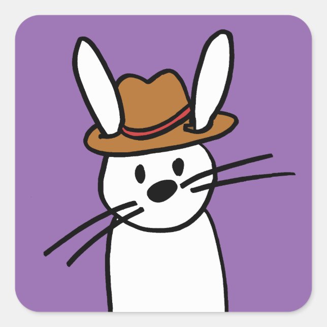 Harvey Stickers Fyrkantigt Klistermärke (Framsida)