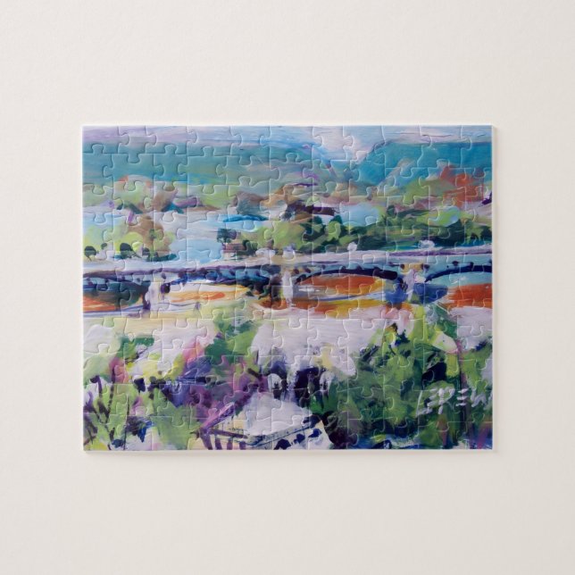 Harvey Taylor Bridge / Konstnär Larry Lerew Pussel (Horisontell)