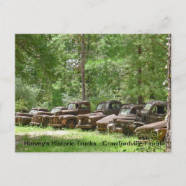 Harvey's Historic Lastbil Visning - Crawfordville Vykort