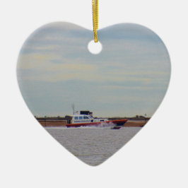 Harwich Haven lotsbåt Julgransprydnad Keramik