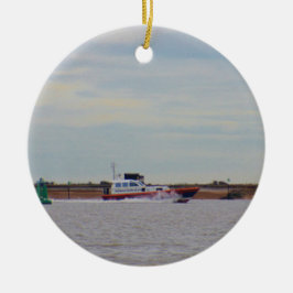 Harwich Haven lotsbåt Julgransprydnad Keramik