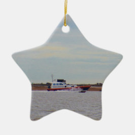 Harwich Haven lotsbåt Julgransprydnad Keramik