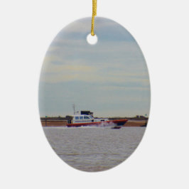 Harwich Haven lotsbåt Julgransprydnad Keramik