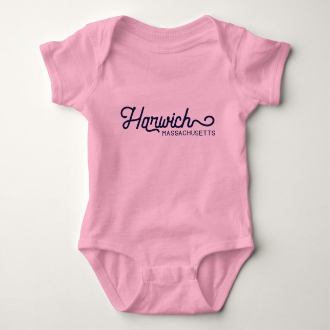 Harwich Massachusetts Baby Bodykostym T Shirt (Framsida)