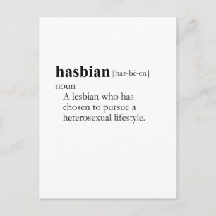 HASBIAN (definition) Vykort