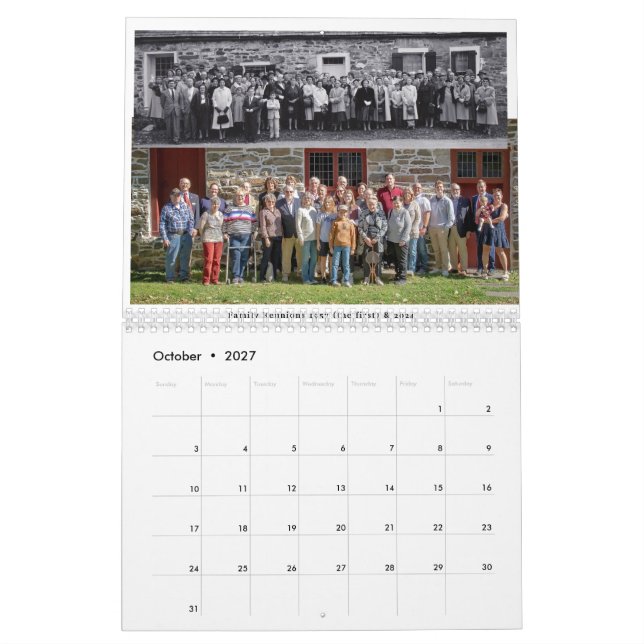 Hasbrouck Family Wall Kalender 2025 (Oct 2027)