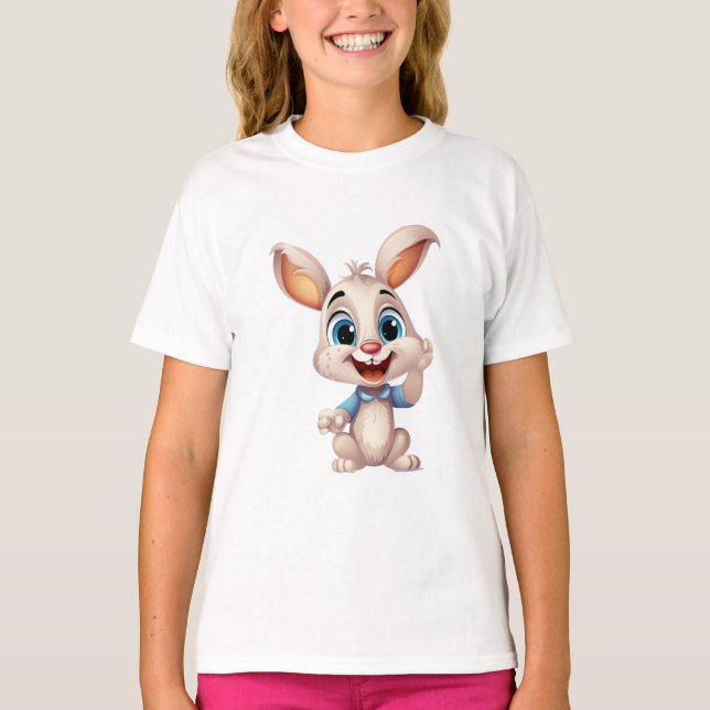 Häschen - Kleiner niedlicher Hase - Rabbit T Shirt (Framsida)