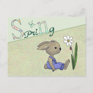 Hase im Frühling Vykort