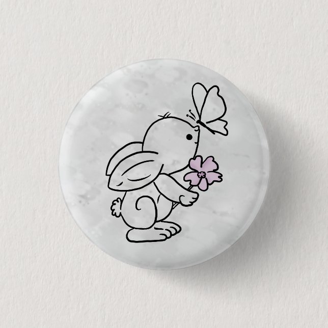 Hase mit Schmetterling Knapp (Framsida)