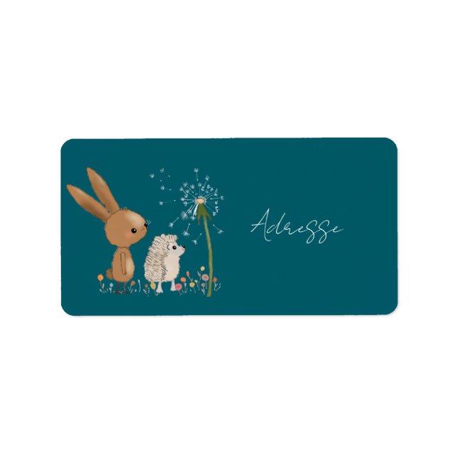Hase und Igel Adressetikett (Framsidan)