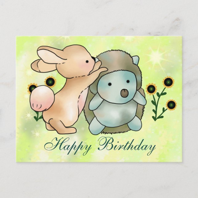 Hase und Igel Postkarte Vykort (Framsida)