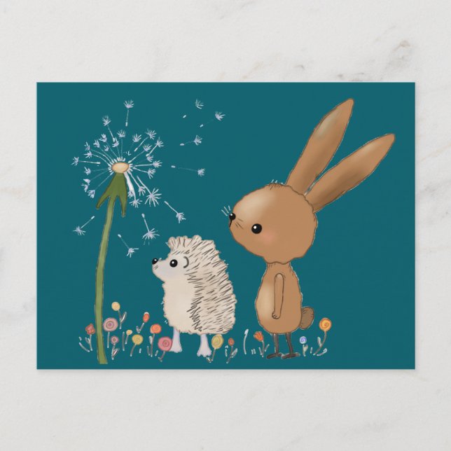 Hase und Igel Vykort (Framsida)