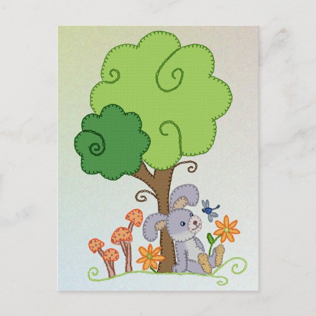 Hase unterm Baum Vykort (Framsida)