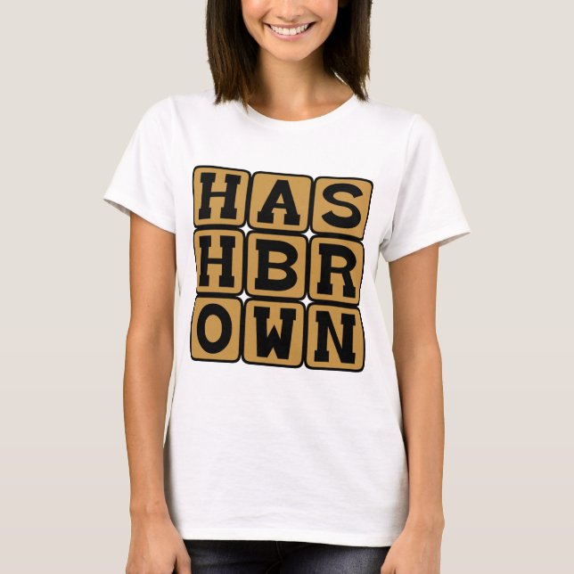 Hash Brown, Potatisfrukost-godis Tee (Framsida)