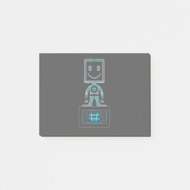 Hash Märkre Toppen-hjälte Post-it Block (Framsida)