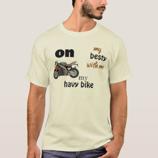 hash vit t-shirt med racermotorcykel