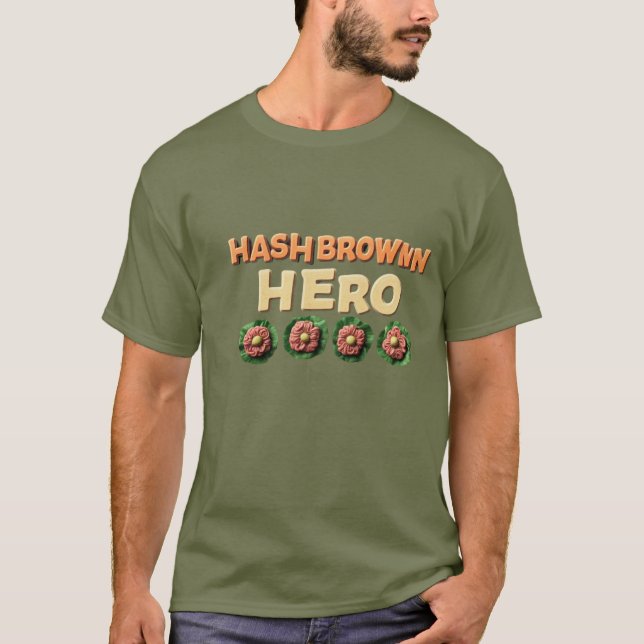 Hashbrun Hero T Shirt (Framsida)