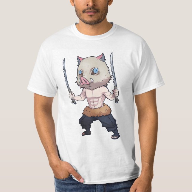 Hashibira chibi Inosuke T Shirt (Framsida)