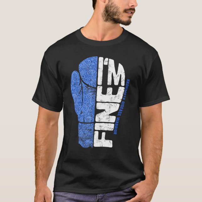 Hashimoto Disease Awareness Jag är Bra Warrior Box T Shirt (Framsida)