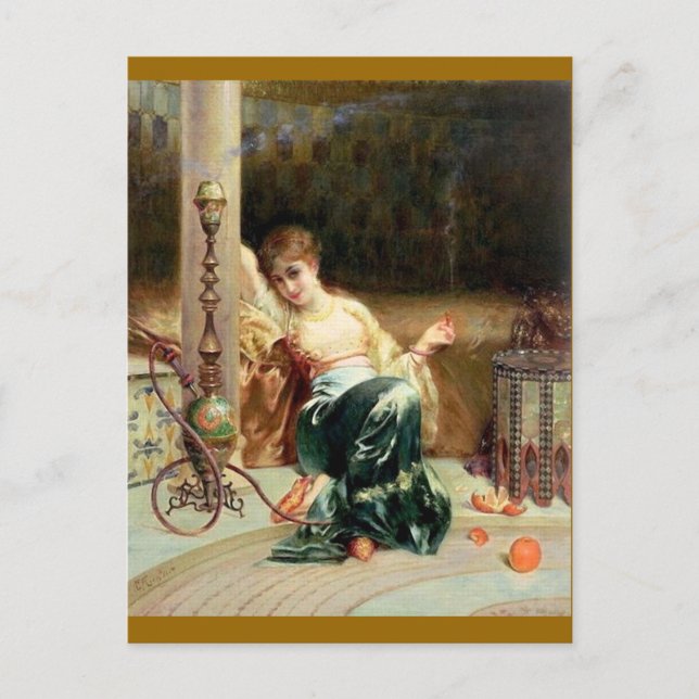 Hashish Smoker - Emile Bernard Vykort (Framsida)