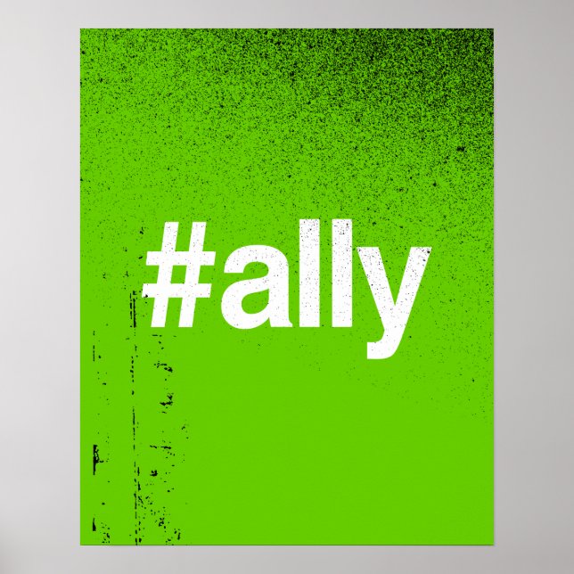 HASHTAG ALLY POSTER (Framsidan)