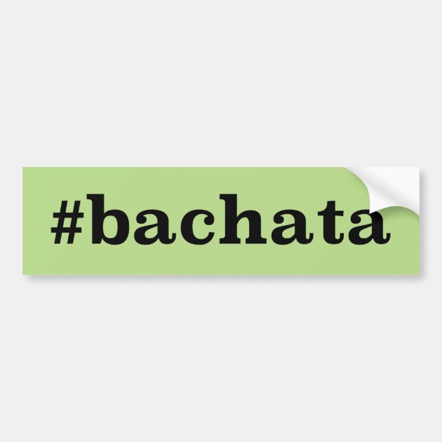 Hashtag Bachata Bildekal (Framsidan)