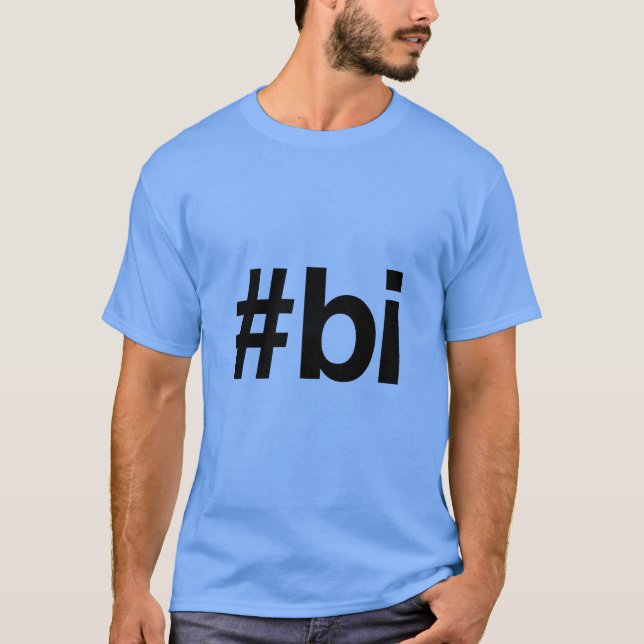 HASHTAG BI -.png Tee (Framsida)