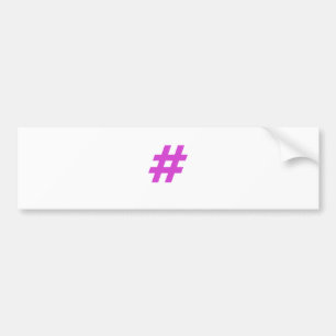 Hashtag Bildekal
