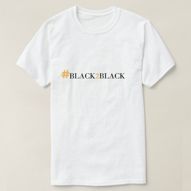 HASHTAG BLACK2BLACK T-Shirt (Design framsida)