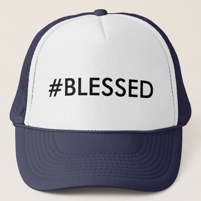 Hashtag #BLESSEDtruckerkeps Keps (Framsida)