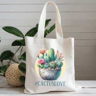 Hashtag Cactuslove Tygkasse