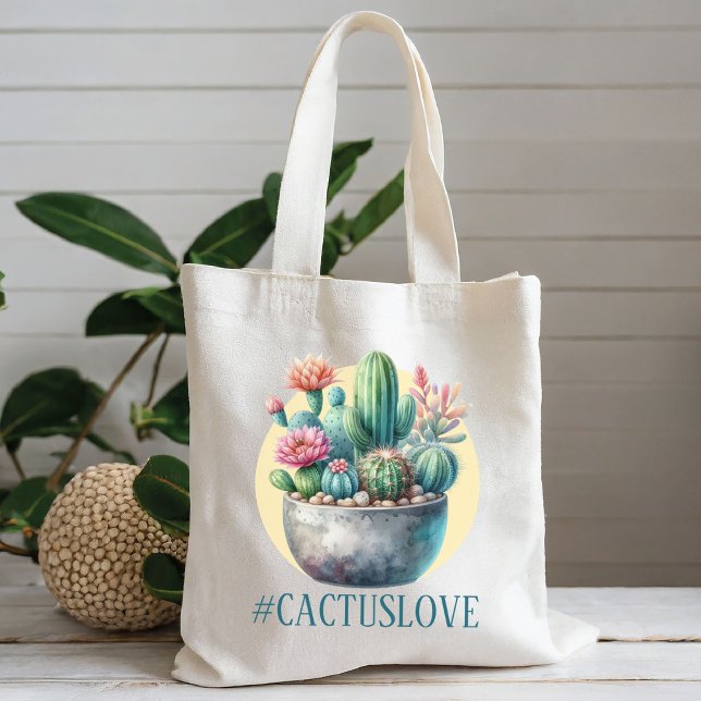 Hashtag Cactuslove Tygkasse (Skapare uppladdad)