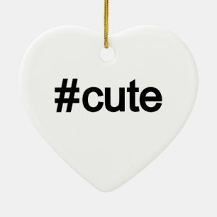 Hashtag # Cute Julgransprydnad Keramik