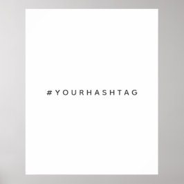 Hashtag | Ditt moderna Trending Social Media # Poster