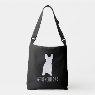 Hashtag frenchie pappa fransk bulldog pappa axelväska