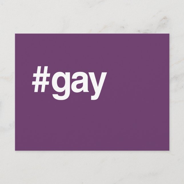 HASHTAG GAY VYKORT (Framsida)