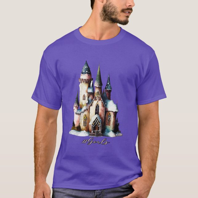 Hashtag Goals - Fairy Princess Fantasy Castle T Shirt (Framsida)
