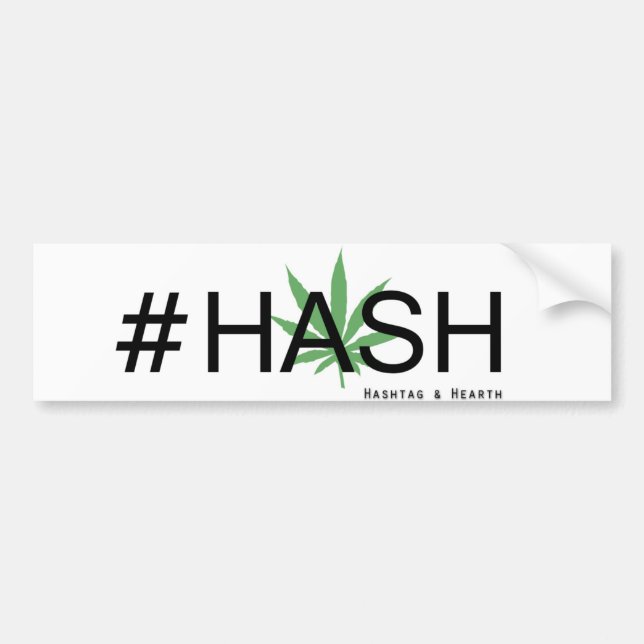 Hashtag & härd#Hashbildekal Bildekal (Framsidan)