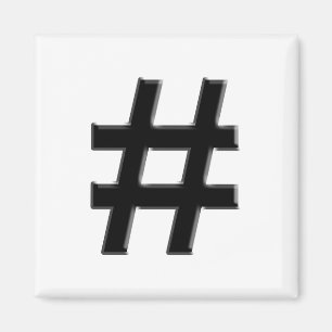 #HASHTAG - Hash Märkre Symbol Magnet