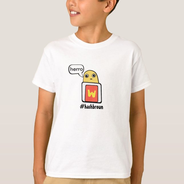 Hashtag Hashbrun T-shirt (Framsida)