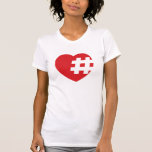 hashtag i ett hjärta t-shirt<br><div class="desc">lägga till text eller märkre</div>