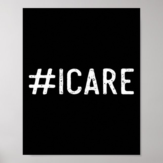 Hashtag Icare Suicide Prevention Awareness Poster (Framsidan)